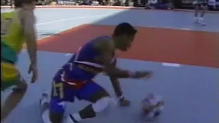 Curley "Boo" Johnson dribbling on ABC Wide World of Sports 1992