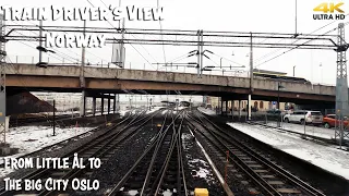 TRAIN DRIVER'S VIEW: From Little Ål to the Big City Oslo