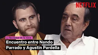 Nando Parrado, superviviente de los Andes y Agustín Pardella, actor | La Sociedad de la nieve