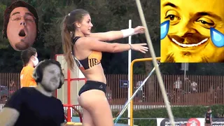 Forsen Reacts to Womens Pole Vault at Barcelona Track & Field Meeting 2020