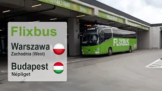 Over 13 hours Flixbus trip from 🇵🇱Warsaw to 🇭🇺Budapest