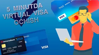 Virtual visa karta ochish | 2 usulda