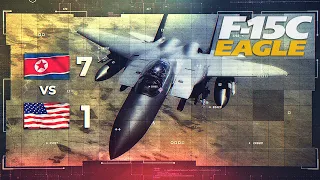 7 North Korean Mig-29s Vs 1 American F-15C Eagle Beyond Visual Range Engagement (BVR) | DCS |