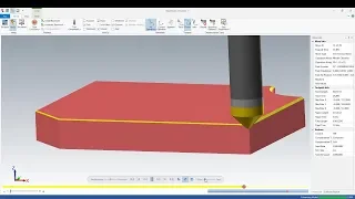 MASTERCAM 2019 - 2D For beginners : Tutorial  Model Chamfer