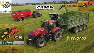 SENÁŽE ŽITA 2022/CLAAS JAGUAR 960/7 odvozců/ZD UNČOVICE/*4K*