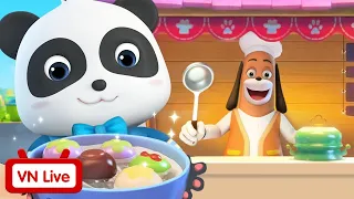🔴 TRỰC TIẾP Tuyển tập những món ăn ngon | Nhà hàng vui nhộn Kiki và Miumiu | BabyBus Livestream
