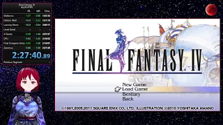 Final Fantasy IV any% (PSP) speedrun - 2:27:40