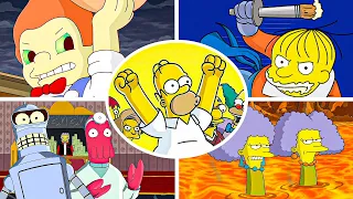 The Simpsons Game - All Bosses Fight Gameplay