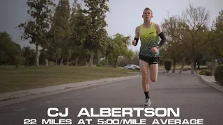WORKOUT: CJ Albertson's Wild 22-Mile Long Run Before 2022 Boston Marathon (4:32 Final  Mile?!)