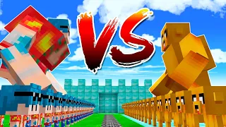 TEAM MIKECRACK VS TEAM TIMBA VK 😱 LA BATALLA MÁS ÉPICA DE MINECRAFT!! ¿QUIEN GANA?