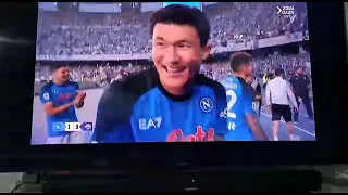 Abbraccio squadra al Maradona dopo Napoli - Fiorentina 1-0 Campioni D'italia 💙