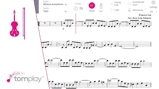 Love Story theme - Violin Sheet Music (Easy/Intermediate Level)