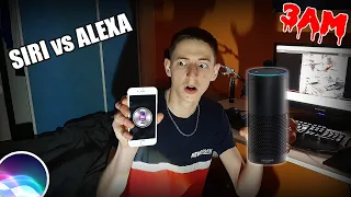 NE JAMAIS PARLER à SIRI ET ALEXA à 3H DU MATIN ! (ALEXA EXPLOSE MON IPHONE)