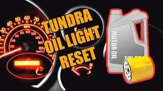 2007-2010 Tundra Maintenance Light Reset (Oil Change Light, Maintenance Light) | Fix It Friday