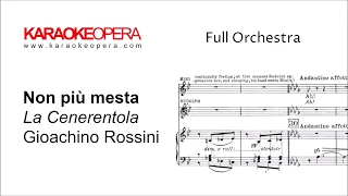 Karaoke Opera: Non Più Mesta - La Cenerentola (Rossini) orchestra only with printed music