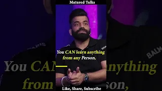 According to Technical Guruji - How to be more curious in life | Matured Talks #shorts #youtube