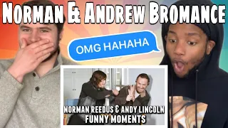 Norman Reedus and Andrew Lincoln Funny Bromance Moments REACTION