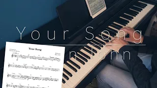 Your song (@EltonJohn) [Piano Solo Cover + Sheet Music] - Carmine De Martino