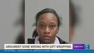 Woman arrested for stabbing man while wrapping Christmas presents in College Station