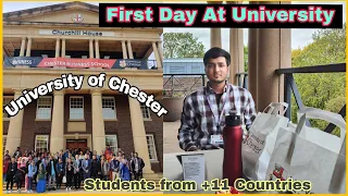 First Day At University in UK 🇬🇧 (University of Chester)