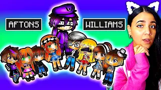 💜 The Afton Family Meets Williams Family! 👪 FNAF Gacha Life Mini Movie Reaction