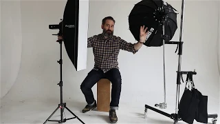 Behind the scenes headshot session with the Godox AD200