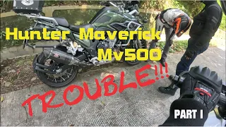 MOTOVLOG SUNMORI KE LANGIT PITU|| HUNTER MAVERICK MV500 TROUBLE!?|| PART I