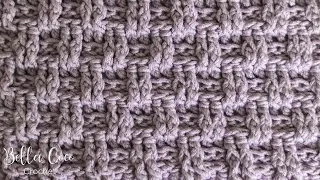 How to Crochet the Mini Basketweave Stitch!