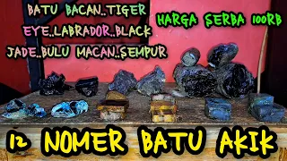 BATU AKIK 12 NOMER SERBA 100RB WA 085781995551