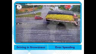 Implications of Over speeding at curve and driving in drowsiness || Cyberabad Traffic Police