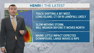 Tropical Storm Henri: 7 a.m. Saturday forecast update