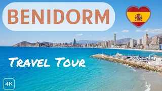 Benidorm Spain: The Ultimate Beach Vacation (Poniente + Levante Beach) Walking Tour in 4K