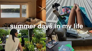 summer vlog | farmers market, chicago, best reads, and lake days