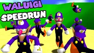 10 Youtubers VS 1 Speedrunner but everyone's Waluigi