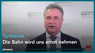 GDL-Bundesvorsitzender Claus Weselsky zum DB-Tarifstreit am 09.01.24