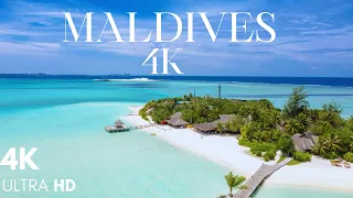 MALDIVES 4K Video Ultra HD With Soft Relaxing  Music -4K Nature Film