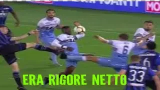 LAZIO-ATALANTA 2-0  VERGOGNA BANTI RIGORE NON DATO FINALE FALSATA GASPERINI INFURIATO