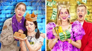 HOW TO BECOME A PRINCESS? || Funny Rich vs Broke School Situations by 123 GO! GLOBAL