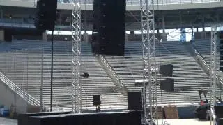 RCF Line Array TTL55-A TTS-56-A Demo In the Cotton Bowl in Dallas TX