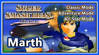 Super Smash Bros. Melee - Classic, Adventure & All-Star Mode | Marth (Hard/Normal)