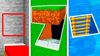 7 ENTRADAS SECRETAS FÁCEIS PARA FAZER NO MINECRAFT