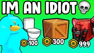 Opening ROBUX CRATES in EVERY SKIBIDI TOILET GAME...