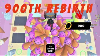 900th Rebirth and Keep Trying to Catch the Top Players on Strongman Simulator Roblox