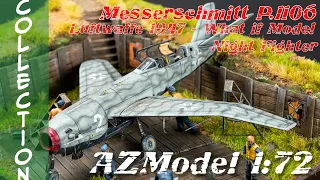 AZModel Messerschmitt P.1106B-2a AZ7538 1:72 kit Small Diorama