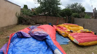 SETTING UP 11X15 BOUNCY CASTLE & GARDEN SLIDE