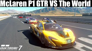 Gran Turismo 7 || McLaren P1 GTR Vs The World || 2000M Drag Race || P1 GTR Vs Super Cars & VGT Cars