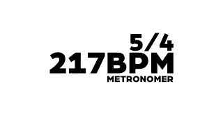 217 BPM Metronome 5/4