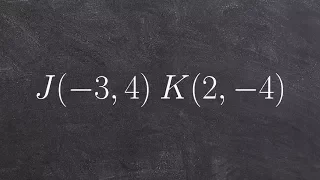 Learning how to find the distance between two points