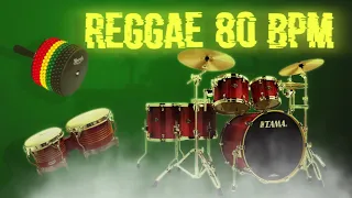 REGGAE DRUMS + PERCUSSION - 80 BPM