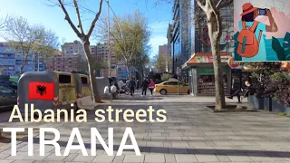 Tirana albania 4k walking tour ( streets)